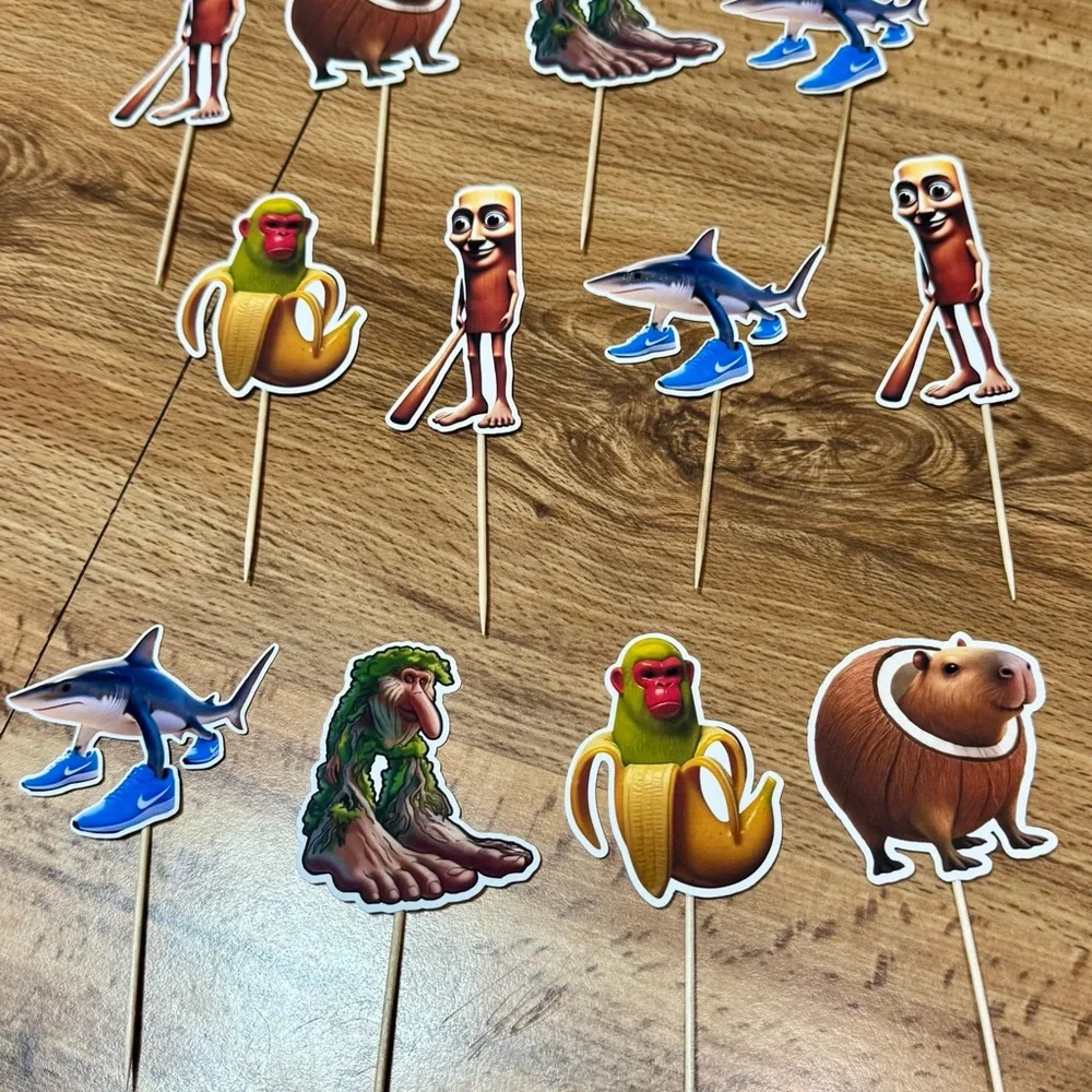 Brain rots cupcake Toppers
